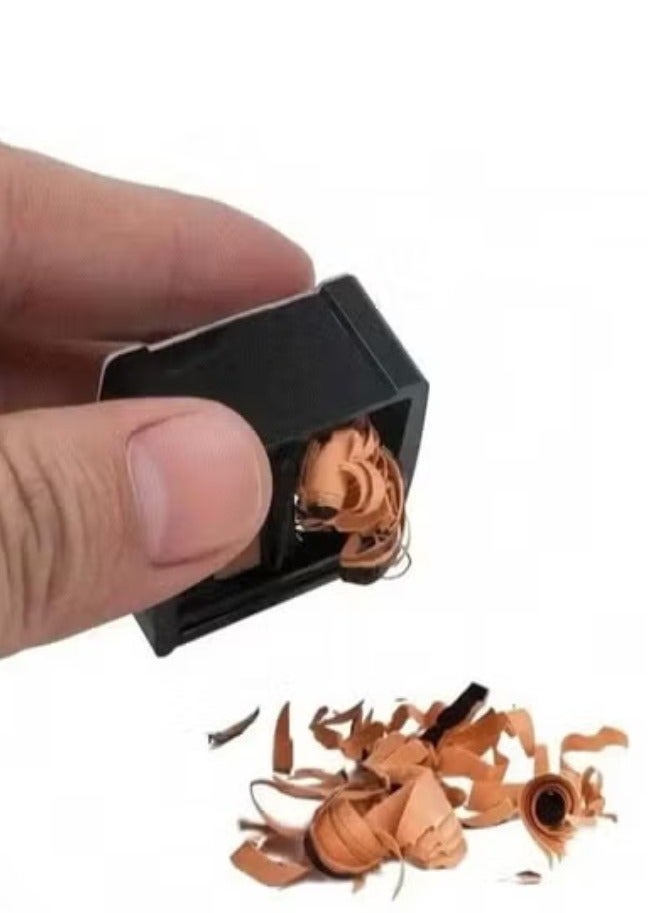 براية مكياج مزدوجة عالية الجودة – أداة شحذ احترافية لأقلام التجميل (قد يختلف اللون) - Image 3